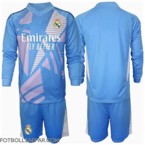Real Madrid Målvakt Hemmadräkt Barn 2024-25 Långärmad (+ Korta byxor)